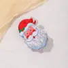 Grampo de Cabelo Boneco de Neve e Papai Noel Europeu e Americano Novo Desenho Animado Clipe Doce Presilha Tubarão de Cabelo Presente de Natal para Mulheres
