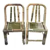 Silla de Bambú Estilo Nuevo Silla con Respaldo Taburete de Bambú Hecho a Mano Niños Adulto Hogar Bambú Individual Ocio Tejido de Bambú Antiguo