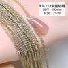 Venta al por mayor Yiwu joyería para uñas cadena de garra con taladro cadena de oro y plata flash mágico pequeño diamante decoraciones de perlas accesorios para uñas