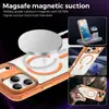 Adequado para capa de celular magnética transparente iPhone 17 Pro Max, Capa protetora anti-queda de acrílico cor de gelo Apple 16