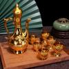 Youbuy taza de agua de plástico dorada Ruyi olla de vino auspiciosa para taza adoración taza de té taza de vino adoración a Buda en taza