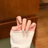 Seleção mista de unhas postiças para usar unhas postiças manicure francesa olho de gato manicure de luxo leve produto acabado adesivos temperamento clareamento adesivos de unha de alta qualidade