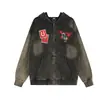 Urso Mágico Outono/Inverno Novo Estilo Retro Americano Estilo Deserto Lavado Velho Jaqueta Cardigan Moletom com Capuz Zíper Hoodie