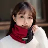 Polaina de Cuello Cortavientos de Invierno para Ciclismo al Aire Libre, Calentador de Cuello Térmico Antihielo, Polaina de Cuello Gruesa de Doble Cara de Forro Polar a Prueba de Frío