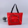 Bolsa Plegable de Resorte para Rollitos de Primavera Publicitaria Portátil Bolsa de Compras Bolsa de Regalo Promocional Empresarial Bolsa de Tela Oxford Impermeable