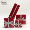 Adecuado para Caja de Papel con Tapa y Lazo de Chow Tai Sang, Caja de Regalo para Empaque de Joyería de Oro, Caja de Papel para Almacenamiento de Anillos, Personalizable