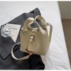 Bolso Pequeño de Diseño Nicho Coreano Moda Retro para Mujer 2026 Nuevo Bolso Cruzado Versátil Tipo Cubo Bolso Cesta