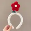 Faixa de Cabelo de Pelúcia Desenho Animado para Mulheres 20256 Nova Outono e Inverno Faixa Fofa para Lavar o Rosto, Presilha de Cabelo Antiderrapante e Segura