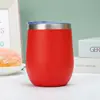 Vasos de Acero Inoxidable para Vino al por Mayor con Tapa, Juego de Vasos Aislados Personalizados, Tazas de Café de Viaje de 12 oz