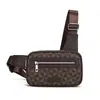 Moda Masculina Bolsa Crossbody Multiuso Casual Negócios Bolsa de Peito Bolsa de Ombro Crossbody Casual Esportes Mochila Pequena para Homens