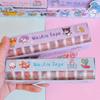 Cinta de Diario para Mascotas Lindas Lili Paquete de 10 Calcomanías de Cinta Transparente Kuromi de Alta Calidad para Decoración Infantil Cinta Washi