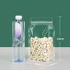 Bolsa transparente de sellado octogonal bolsa autosostenible engrosada snacks cacahuate té arroz bolsa autosellable bolsa de embalaje para alimento para gato y perro impresión