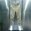 Calça Britânica Masculina de Velcro para Primavera e Outono Calça Masculina Bonita Larga no Tornozelo Calça Harlan Popular Cyber Calça Casual de Nove Pontos