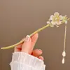 2025 Nuevo Pasador de Estilo Chino para Mujer Pasador Antiguo con Borla para Hanfu Nuevo Pasador de Alta Gama Accesorios para Falda Ma Mian Adorno para la Cabeza