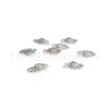 Pendientes Dobles Perforantes de Titanio F136 con Alas de Ángel Incrustadas con Circonita 5A, Clavos para Cartílago Auricular de Aleación de Titanio G23
