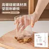 Caixa de Armazenamento de Alimentos Pré-Preparados, Caixa de Armazenamento Congelante para Caldo de Frango de Grau Alimentício, Garrafa de Conservação de Vidro, Recipiente para Sopa de Geladeira e Freezer