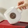 Medalla de Bronce del Año del Caballo Taza Empresa Reunión Anual Regalo Banquete de Cumpleaños Recuerdo Taza Caja de Regalo para Taza Compra Grupal Mayoreo