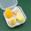 Venda Direta de Fábrica de Esponjas de Maquiagem Dupla Face (Úmida e Seca), Esponjas de Pó Personalizáveis em Formato de Gota d'Água, Esponjas de Maquiagem em Formato de Cabaça e Esponjas de Cushion para Selar Maquiagem