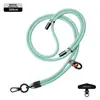 Nuevo cordón para teléfono móvil 6MM resistente para colgar en el cuello ajustable para exteriores anti-pérdida delicada cuerda trenzada para muñeca negra