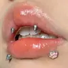 Rosca Interna Hueso Garra de Gato Uña de Labio Anillo de Labio Colección Acero de Titanio Lindo Dulce Genial Hueso de Oreja Uña de Labio Joyería para Perforación