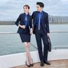 Traje entallado de dos botones para hombre y mujer, traje profesional de negocios, entrevista, traje formal, temperamento, traje de cuello blanco, levita