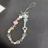 Nuevo Cordón para Teléfono Móvil con Flor de Cuentas Funda para Teléfono Móvil Joyería de Belleza Accesorios Cuerda para la Mano Cordón Tendencia Transfronteriza para Funda de Teléfono Móvil Femenina