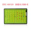 Pizarra Táctica de Fútbol con Cremallera Magnética Tablero de Entrenamiento Baloncesto Mesa de Arena Táctica Tablero de Enseñanza para Entrenador con Piezas y Bolígrafo