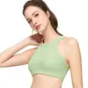 Sujetador deportivo de alta intensidad para mujer con almohadillas integradas, sujetador acanalado a prueba de impactos, chaleco de fitness yoga