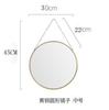 Nordic Light Luxo Minimalista Forma Geométrica Dourado Latão Hexagonal Espelho Espelho Banheiro Espelho de Entrada Espelho Cosmético