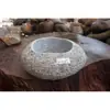 Macetas Pequeñas de Inspiración Zen, Macetas de Piedra, Macetas para Suculentas, Macetas para Juncos, Macetas para Hierba del Dinero, Macetas de Piedra Natural para Acuarios, Macetas Creativas para Narcisos