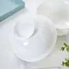 Cuencos de cerámica de Jingdezhen para comer, vajilla blanca de porcelana de hueso de Jingdezhen para el hogar, cuencos grandes para arroz, cuencos para fideos y cuencos para la cena
