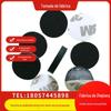 Almofada de silicone autoadesiva inferior do banheiro 5mm de espessura resistente ao desgaste antiderrapante à prova d'água almofada de pé de silicone preto almofada redonda para os pés