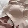 Sujetador de Color Sólido para Busto Grande con Efecto Reductor para Mujer, Sujetador Invisible Sin Costuras con Soporte Lateral Anti-Caída, Espalda Hermosa, Estilo Delgado de Verano para Damas