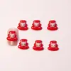 Hola Año Nuevo Hello Kitty Rojo Estilo Japonés Dibujos Animados Joyería para Uñas Resina Estéreo Gato Kt Aretes DIY Accesorios para Uñas