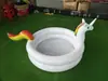 Unicornio Inflable de PVC para Piscina Piscina Inflable de Ganso Blanco Grande Piscina Inflable de Pelotas Onduladas