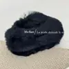 Pinza de Garra de Nube de Piel de Conejo Estilo Coreano con un Acabado de Alta Gama, Pinza de Tiburón Versátil para la Parte Posterior de la Cabeza, Pasador Elegante y de Moda para Mujer