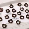 Cuentas de Acrílico Brillante con Forma de Rosquilla de 16 mm Hechas a Mano para Pulseras con Cuentas, Llaveros, Joyería, Materiales y Accesorios