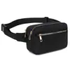 Riñonera deportiva caqui riñonera de doble capa con cremallera bolsa cruzada deportiva