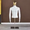 Modelo Masculino de Meio Corpo com Pernas Loja de Roupas Balcão Display Placa de Display para Vitrine Design Plástico Pintura Preto e Vermelho Tipo Mannequin