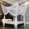 Mosquitero para Uso en Casa, No Requiere Instalación, Dosel Cuadrado de Gasa en Cuatro Lados, Mosquitero Moderno Simple Estilo Palacio Desmontable Universal Anti-Mosquitos