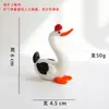 Estatueta de Ganso de Vidro Esmaltado Feita à Mão Zibo para Decoração de Carro e Mesa de Escritório, Ornamento de Animal, Dropshipping Transfronteiriço