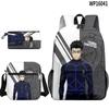 3D Novo Produto Prisão Azul Blue Lock Mochila Bolsa Escolar Estojo Bolsa de Ombro Conjunto de Três Peças Estampa
