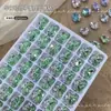 Huevo de Paloma de Cristal Apilable Decoraciones para Uñas Ultra Brillantes Ovaladas Explosivas Pedrería Apilable para Uñas