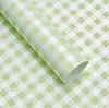 Nuevo Papel de Estilo de Papel Rígido con Estampado de Cuadros y Rosas para Primavera Estilo Fresco Papel de Envoltura para Ramos Tienda de Flores Materiales Florales para Manualidades