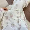 Pijama de conejo de alta gama, conjunto térmico de otoño e invierno con manga larga y pantalón largo, ropa de estar por casa casual para niñas
