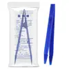 Pinça para Curativos Descartável Médica, Equipamento Médico Embalado Individualmente, Pinça Médica de Plástico, Clipes para Curativos em Forma de V