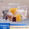 Saco transparente auto-selante plástico engrossado selado bolso atacado lanche doces frutas secas joias saco de embalagem