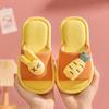 Pantuflas de Verano para Niñas de Lino Antideslizantes para Uso en Casa Primavera y Otoño Dibujos Animados Suela Suave para Bebés Niños Grandes Pantuflas de Algodón para Hombres