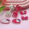 Dibujos Animados Estilo Japonés Lindos Puntos Gato Kt Gota de Agua Accesorios DIY Accesorios para el Cabello Decoración de Funda de Teléfono Materiales Hechos a Mano Zuecos