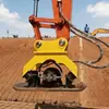 Compactadora de Placa Vibratoria Hidráulica para Ingeniería Civil, Equipo de Compactación de Suelos, Compactadora de Placa Vibratoria para Excavadora